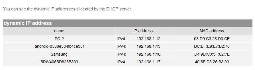 Easy DHCP reservation